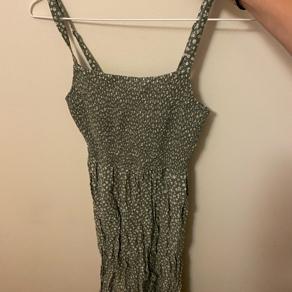 Old Navy Green Floral Dress